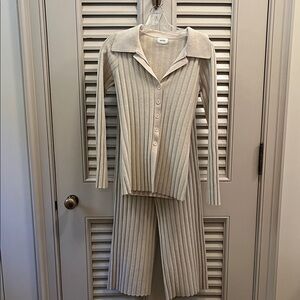 Aureum Knit Beige Two-Piece Set